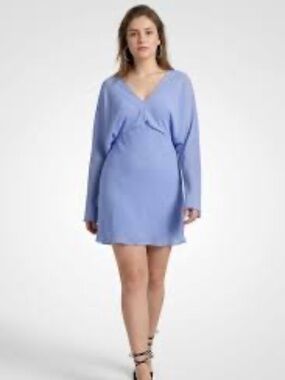 ASOS DESIGN soft batwing mini dress, light purple